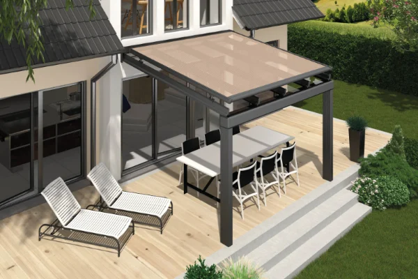 Aufdach-Markise für den Wintergarten oder die Terrassenüberdachung
